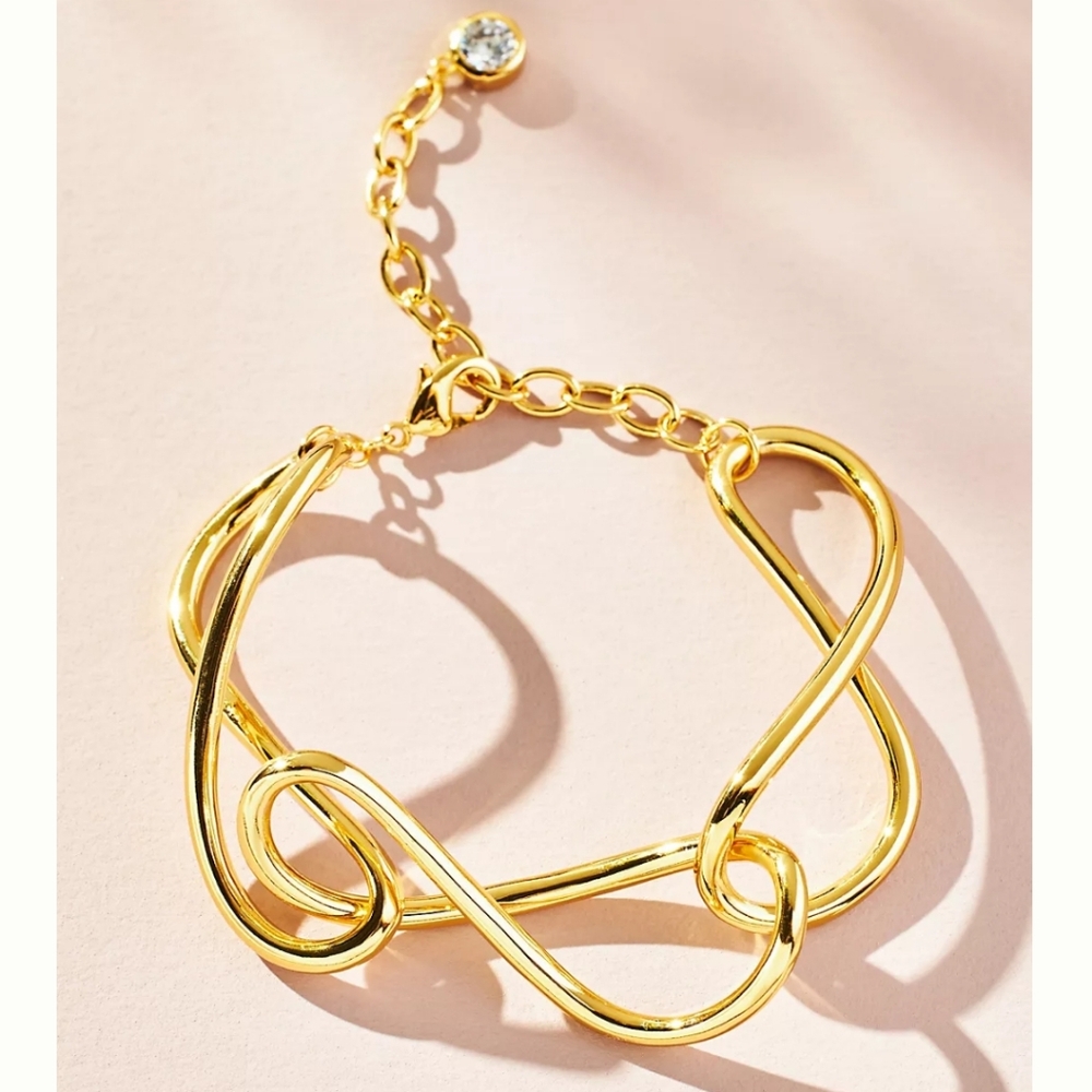 NIB $128 Anthropologie Jackie Mack Lumi Link Bracelet With Dust Bag